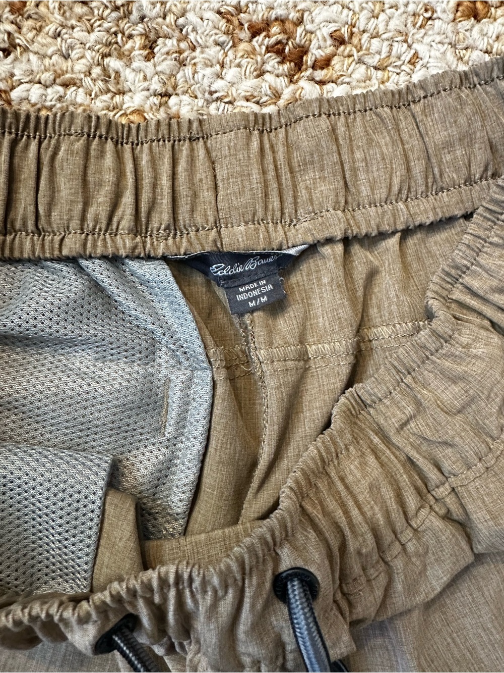 Eddie Bauer Tan Drawstring Hybrid Shorts - Picture 2 of 8